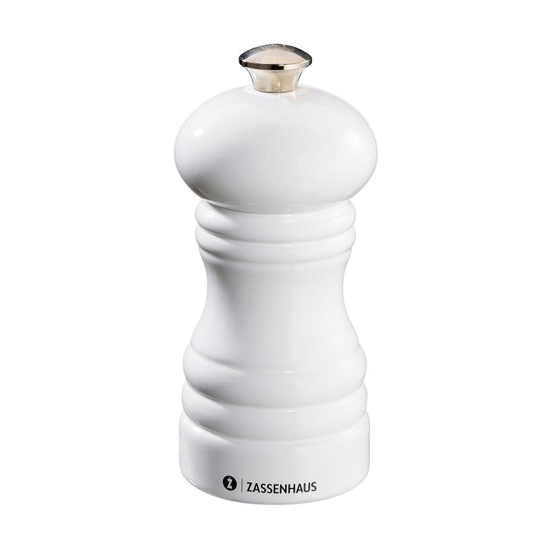 Zassenhaus_Berlin_kiiltava_valkoinen_suolamylly_12cm