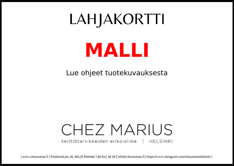 Lahjakortti Malli